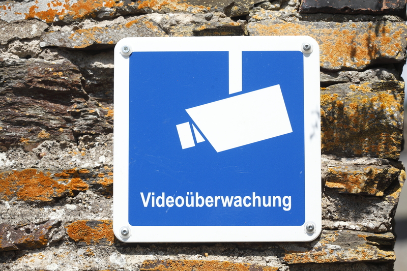 Schild für Videoüberwachung