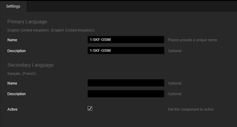 System Component Groups