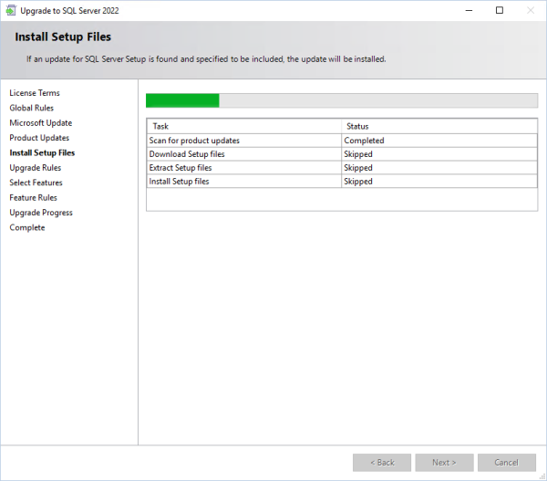Upgrade SQL Server 2019 to 2022