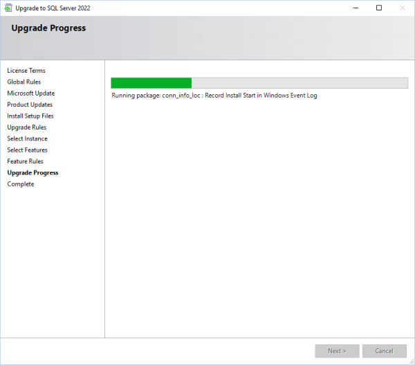 Upgrade SQL Server 2019 to 2022